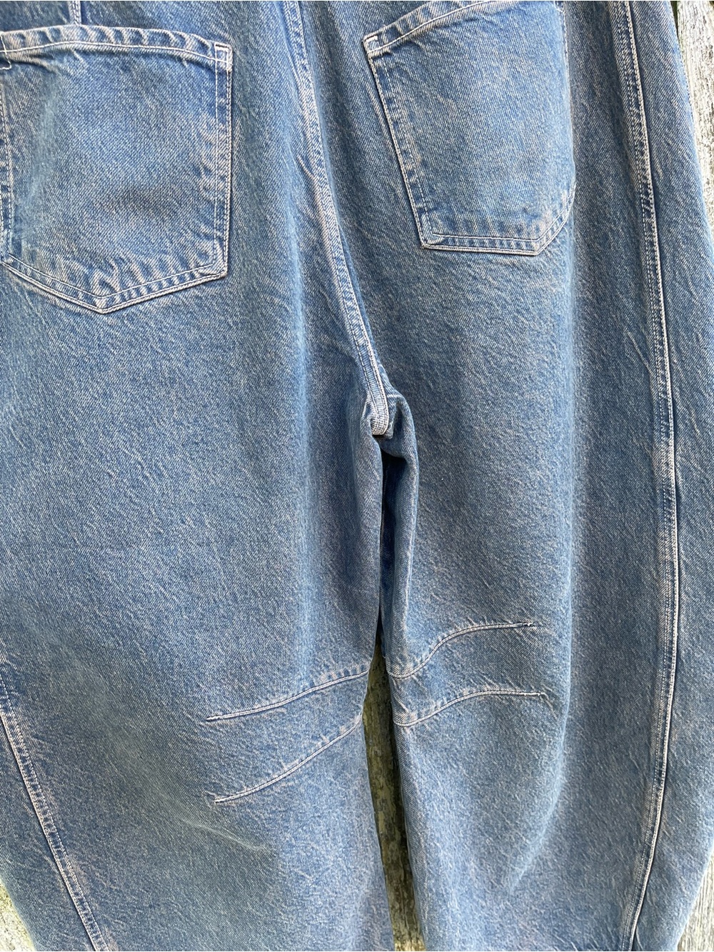 We The Free Lucky You Mid Rise Barrel Jeans Archive Grey Size 32 Women’s - Picture 10 of 16